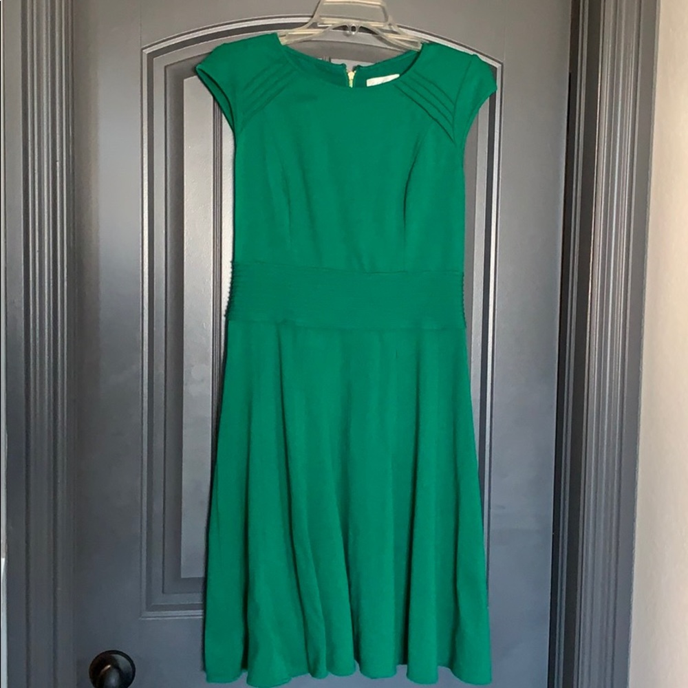 Eliza J Kelly green dress